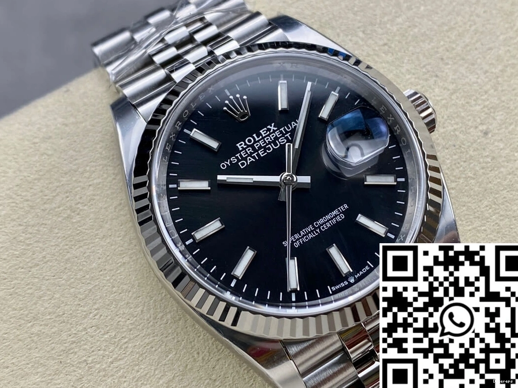 Datejust M126234-0015 Clean Timeless 673 Rolex Black Dial 36MM Factory 0812
